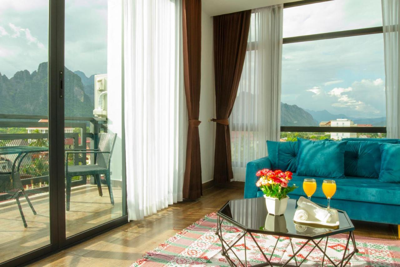 Vang Vieng Topview Hotel Ngoại thất bức ảnh